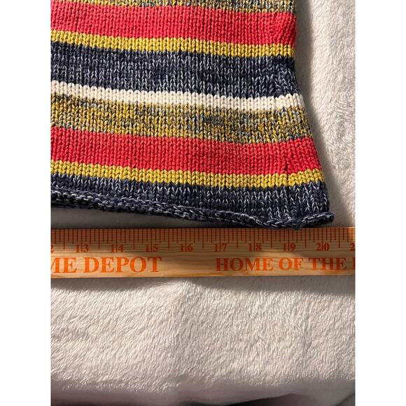 Telluride Clothing Co Striped Cotton Sweater Size LRG Retro Fall Knit Pullover - Picture 8 of 9